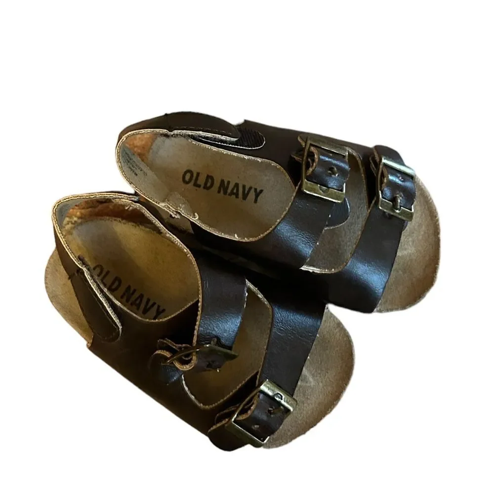 5 for $25🔥Old‎ Navy Brown Wedge Sandals Baby 6-12 Months